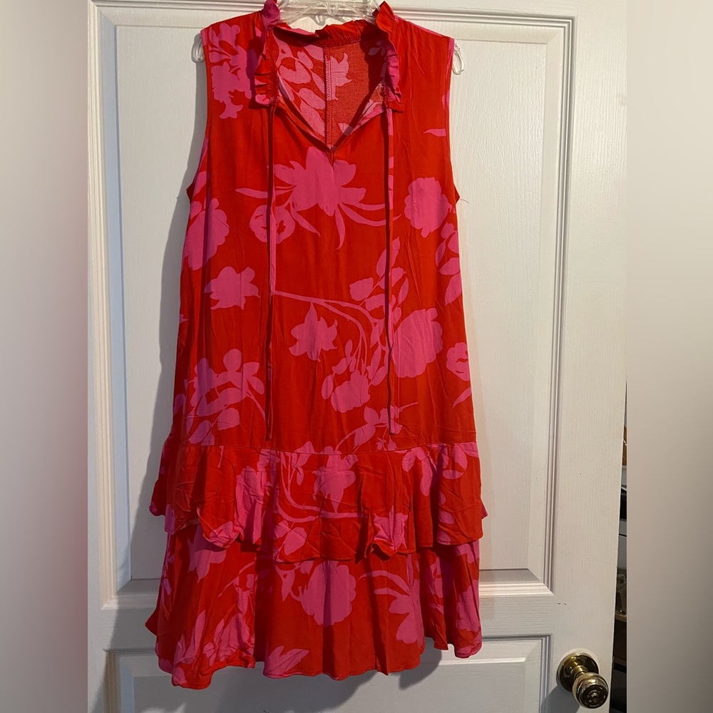 Summer ruffle A-line casual dress
